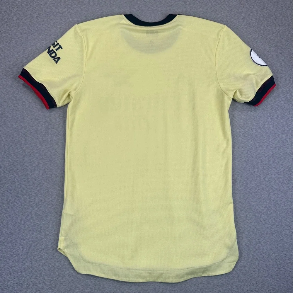 Adidas Arsenal Jersey Mens Small Yellow 2021-22 Away GM0219 Authentic Gunners